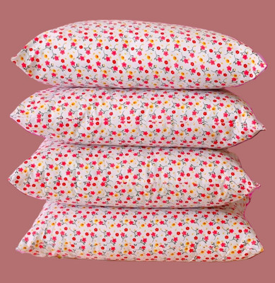 TWIROX LUXURY Polyester Fibre Floral Sleeping Pillow Pack of 4(PRINTED)