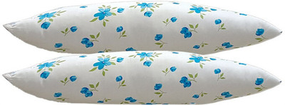 SANJU BROTHER Microfibre Floral Sleeping Pillow Pack of 2(Blue)