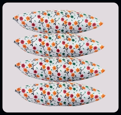 Urmila Creation Microfibre Floral Sleeping Pillow Pack of 4(Multicolor)