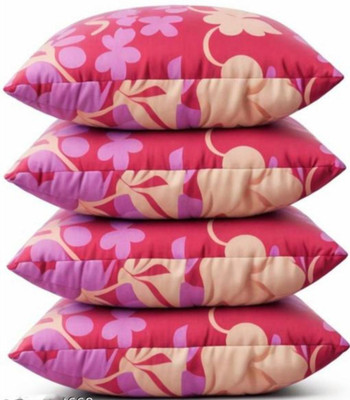 Urmila Creation Polyester Fibre Sleeping Pillow Pack of 4 Abstract LUXURY(Pink)