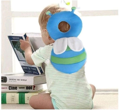 Stakio Microfibre Stripes Baby Pillow Pack of 1(skyblue)