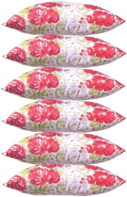 KVASTRA Polyester Fibre Stripes Sleeping Pillow Pack of 6(Multicolour ox654)