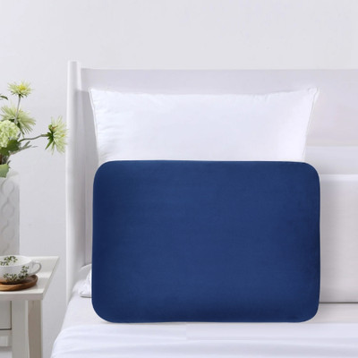SUPERFINE COMFORT Junior Size Kids Sleeping Pillow Memory Foam Solid Sleeping Pillow Pack of 1(Blue)
