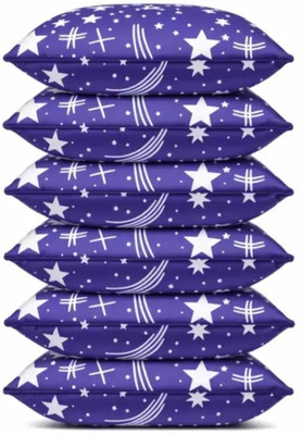 Urmila Creation Polyester Fibre Sleeping Pillow Pack of 6 Abstract LUXURY(Blue)