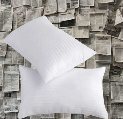 Kiago Soft luxury Microfibre Solid Sleeping Pillow Pack of 2(White)