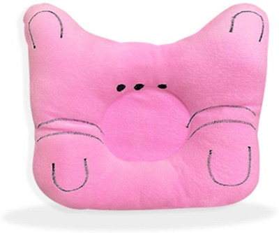 Found Fit Polyester Fibre Solid Baby Pillow Pack of 1(Pink)