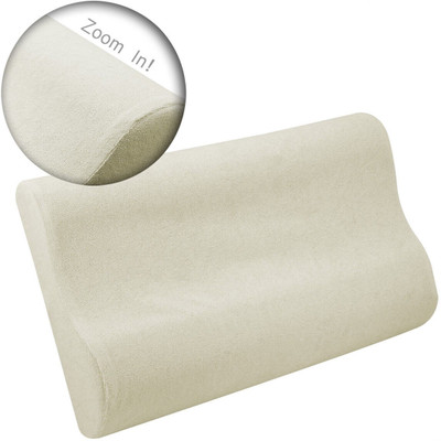 Voltegic Memory Foam, Latex Solid Orthopaedic Pillow Pack of 1(White)