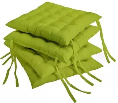 Barbican Microfibre Solid Chair Pad Pack of 5(Green)