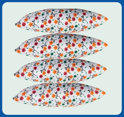 Urmila Creation Microfibre Floral Sleeping Pillow Pack of 4(Multicolor)