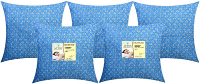 ACTOS Microfibre Cushion Pack of 5 Floral(Light Blue)