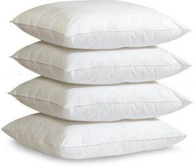 Napwing Microfibre Solid Sleeping Pillow Pack of 4(White)