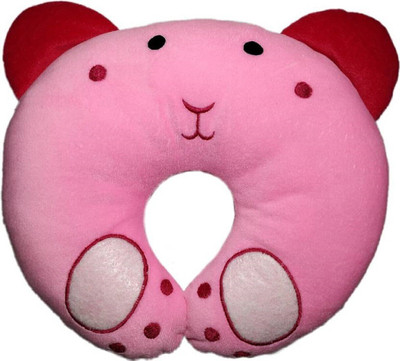 HouseOfCommon Polyester Fibre Animals Sleeping Pillow Pack of 1(Red)