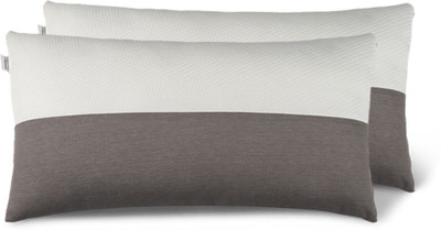 Wakefit Polyester Fibre Sleeping Pillow Pack of 2 Solid(White, Grey)