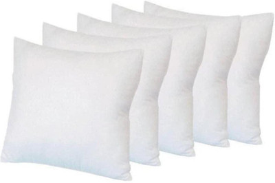 Define Home DEFINE HOME PREMIUM Microfibre Solid Cushion Pack of 5(White)