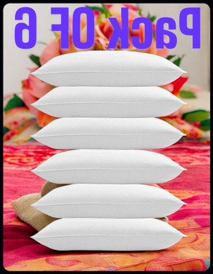 Urmila Creation Microfibre Sleeping Pillow Pack of 6 Solid White Pillow 6(White)