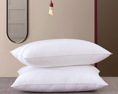 fibre fly Premium Virgin Fibre EXTRA SOFT Microfibre Smiley Sleeping Pillow Pack of 2(White)