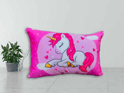 Nkk Pnp Baby Pillow Microfibre Toons & Characters Sleeping Pillow Pack of 1(Pink-Unicorn)