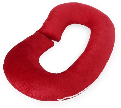 Sanwariya Polyester Fibre Solid Pregnancy Pillow Pack of 1(Maroon)