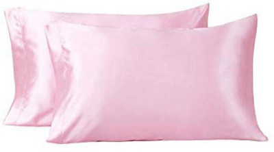 VIYANSHI Polyester Fibre Solid Sleeping Pillow Pack of 2(light purple)