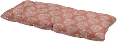 Vargottam Polyester Fibre Geometric Chair Pad Pack of 1(Peach2)