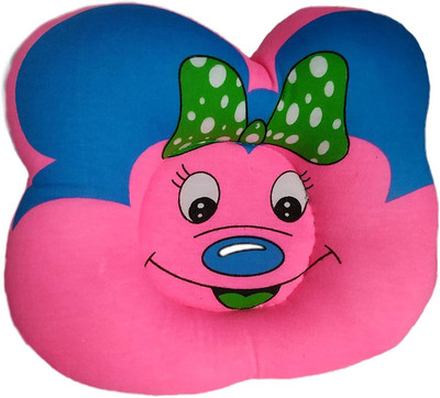 Little Buzz Cotton Baby Pillow Pack of 1 Smiley(Pink)
