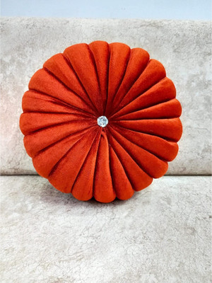 dream world Microfibre Solid Cushion Pack of 1(Orange)