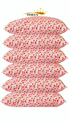 YABAN LUXURY Polyester Fibre Solid, Floral Sleeping Pillow Pack of 6(Multicolor)