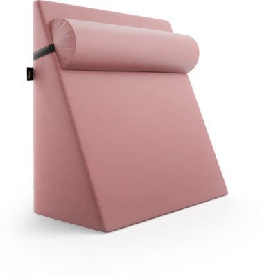 Frido Memory Foam Solid Body Pillow Pack of 2(Blush Pink)