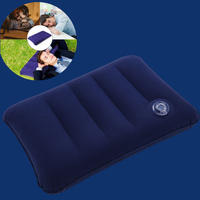 Naosucura Air Travel Pillow Pack of 1 Solid NaosuCura Chill Mate(Blue)