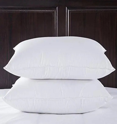 GUNVAR INDIA PRIVATE LIMITED Polyester Fibre Sleeping Pillow Pack of 2 Abstract(White)