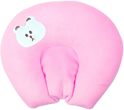 Ducudu U Shape Mustard Seeds, Cotton Toons & Characters Baby Pillow Pack of 1(Light Pink U Shape)
