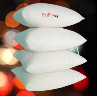 fulffystyl SOFT Microfibre Abstract Sleeping Pillow Pack of 4(White)