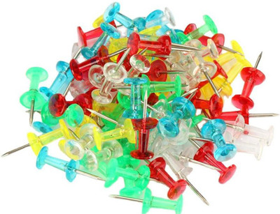 STAR SUNLITE Steel, Plastic Tip  Pins(Set Of 50, Multicolor)