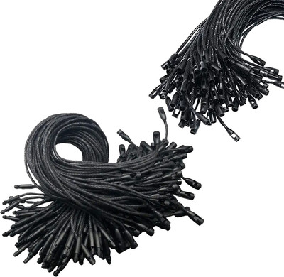 Aakriti Lock Pin Loop Fastener Ties for Clothes (Wax Hang Tag), Black Wax Tag  Pins(Set Of 600, Black)