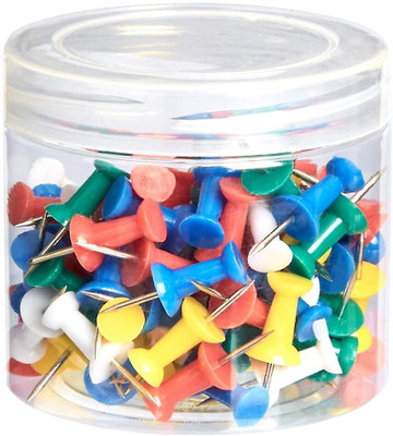 Ondesk Essentials Plastic, Metal  Pins(Set Of 100, Multicolor)