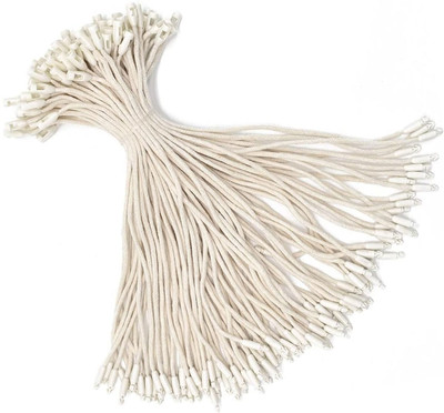 Aakriti Hang Tag String Hanging Rope Snap Lock Pin Hook, Plastic  Pins(Set Of 400, OFF WHITE)