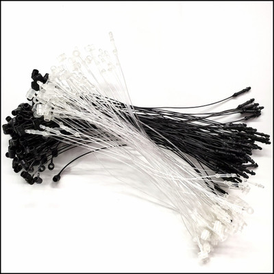 Sadar Shop Plastic, Plastic  Pins(Set Of 1000, Clear,Black)