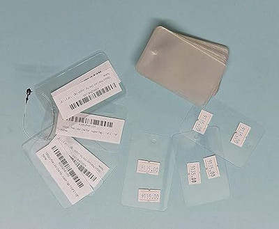 greengrow 1000, Plastic PVC Tags with Black Loop Pins (1000 Pcs Each)  Pins(Set Of 1000, Black)
