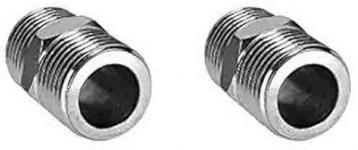 Implemental Hydraulic Hex Nipple male thread hose fitting(Pack of 2) (1/2 Inch) 2-Way Head Plug Pipe Joint(Pack of 2)