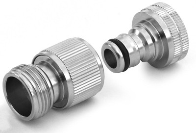 Zephyr Quick Connects Faucet - Hose Combo (Brass) 2-Way Coupling Pipe Joint(Pack of 1)
