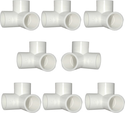 Aitchcy 3/4 Inch Three Way Elbow 8Pc Pack 3-Way 90 Degree Elbow Pipe Joint(Pack of 8)