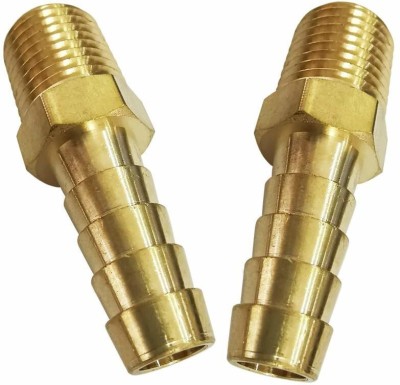 Filfora Brass Hose Barb Adapter (2 Pcs) 3/4'' 1-Way Union Pipe Joint (Pack of 2) 1-Way Union Pipe Joint(Pack of 2)