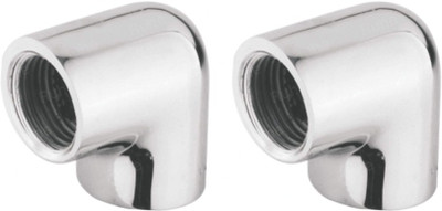 ASTRAL CP Elbow 1/2-Inch Brass Chrome Plated Pipe Joint set of 2 pic 009 2-Way 90 Degree Elbow Pipe Joint(Pack of 2)