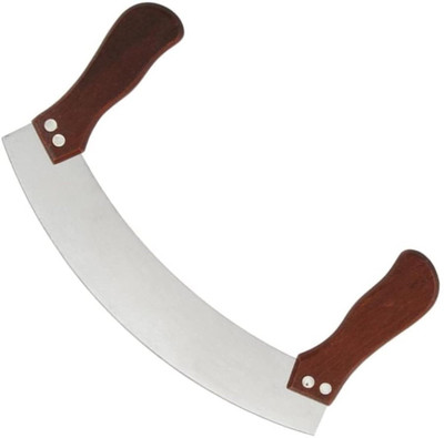 HIRVA WoodEdge Slicer Double Ended Pizza Cutter(Stainless Steel)