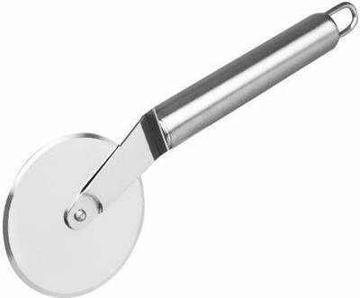 LMR3 Stainless Steel Pipe Handle Pizza Cutter Pastry Slicer with Sturdy Wheel Pizza Cutter(Stainless Steel Pack of 1)
