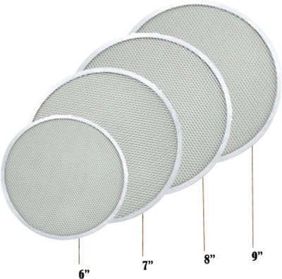 PAUL SONS 6-9 Inch Sizes 4-Piece Round Baking Screens Pizza Maker(Silver)