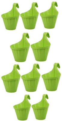 Muddstyles EcoBloom Multi-Pot Decorative Plant Container Set Plant Container Set(Pack of 10, Plastic)