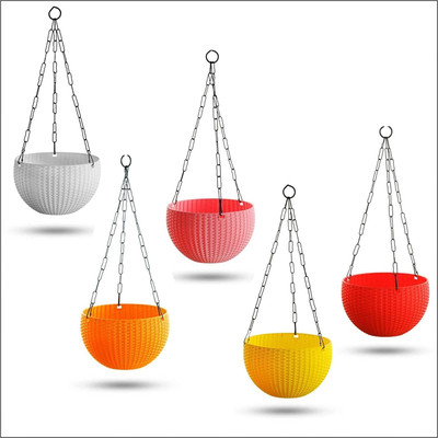 VirajSanchi Plant Container Set(Pack of 5, Plastic)