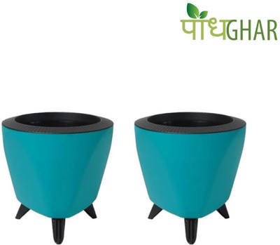 podhghar Plant Container Set(Pack of 2, Plastic)