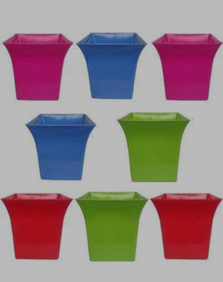 Dervino Square Multi Flower Pots for Home & Decoration Planters, Terrace, Garden Etc Plant Container Set(Plastic)